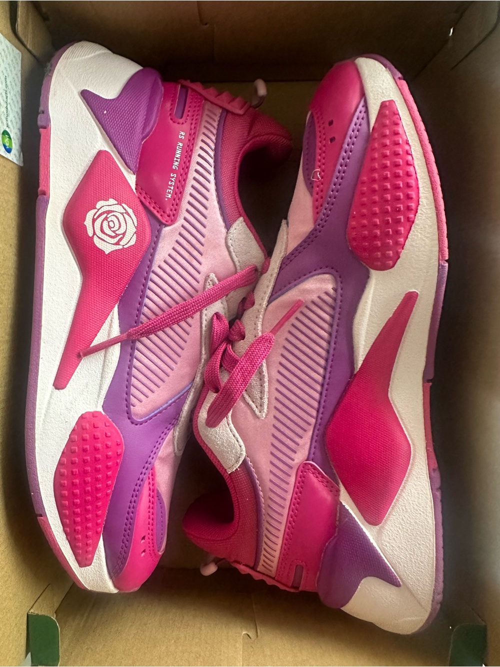 Puma Girls Pink & Purple Athletic Sneakers